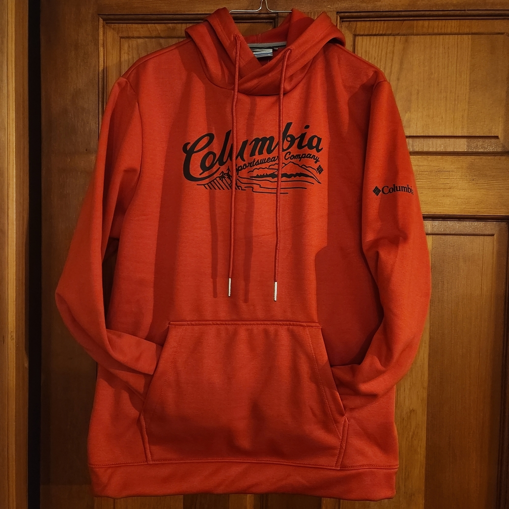 New With Tags Men's Medium Lightweight Red Columbia Hoodie